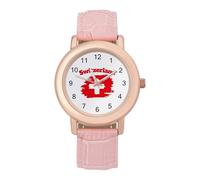 Orologio da polso da donna con bandiera svizzera, facile da leggere, sottile, al quarzo, stile casual