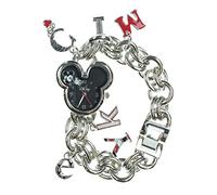 Orologio da polso da donna con quadrante a forma di Topolino a forma di Topolino (tono argento)