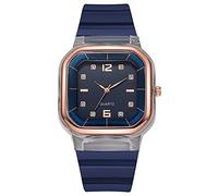 Orologio da polso da donna con quadrante al quarzo, cinturino in silicone, per uomini e donne, per studenti, C, misura unica