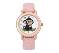 Orologio da polso da donna con scimmia, alla moda, con cinturino morbido, regalo per compleanni, San Valentino, Stile:, regular, MHXYZHW