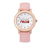 Orologio da polso da donna, con stampa artistica della bandiera della Polonia, elegante, analogico, al quarzo, cinturino in pelle, Stile:, regular, Cinturino