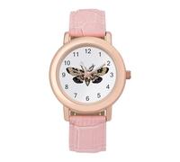 Orologio da polso da donna, con teschio di morte, alla moda, facile da leggere, sottile, al quarzo, stile casual