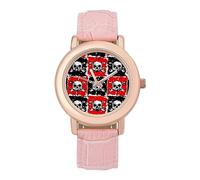 Orologio da polso da donna con teschio pirata, alla moda, regalo per compleanni, San Valentino, Stile:, regular, MHXYZHW