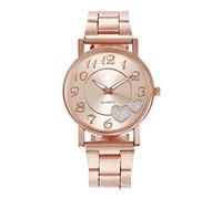 Orologio da polso da donna creativo con cinturino in rete, alla moda, alla moda, selvaggio, Oro rosa, One Size