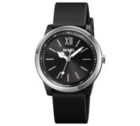 Orologio da polso da donna, impermeabile, analogico, da donna, nero, con cinturino in silicone, per ragazze, bambini, ragazzi, anziani, donne, gelatina, bianco, blu, colorato, rosa, al quarzo, nero-a,