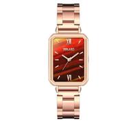 Orologio da polso da donna in pelle con cinturino in pelle multistrato, Caff, misura unica