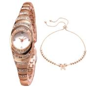 Orologio da polso da donna ovale temperamento piccolo orologio alla moda donna lega bracciale orologio catena moda orologio digitale da donna, RG2, misura unica