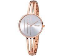 Orologio da polso da donna Regent, in acciaio inox, 34 mm, argento/rosa
