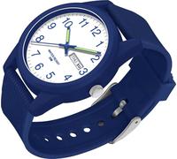 Orologio da polso da uomo, al quarzo, analogico, sportivo, da uomo, donna, 50 m, impermeabile, cinturino in silicone, casual, per ragazzi con data, giorno della settimana, lancette luminose, numeri