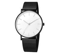 Orologio da polso da uomo, alla moda, con data, sportivo, analogico, in acciaio inox, al quarzo, si illumina, Multicolore, L