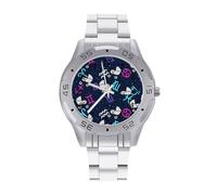 Orologio da polso da uomo con segno zodiacale in acciaio inox, analogico, al quarzo, per affari, Stile:, regular