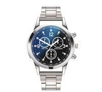 Orologio da polso da uomo, digitale, al quarzo, in acciaio inox, orologio da uomo, A, misura unica