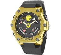 Orologio da polso da uomo, digitale e analogico, 5 ATM, impermeabile, militare, da uomo, con sveglia, LED, data, cronometro, sportivo, digitale, militare, per uomini, ragazzi, cronografo, orologio da