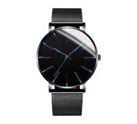 Orologio da polso da uomo, in acciaio, impermeabile, alla moda, unisex, al quarzo, per lavoro, sport, esercizio fisico, Multicolore, single attribute, Unisex