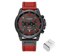 Orologio da polso da uomo orologio al quarzo cronografo da polso in pelle...