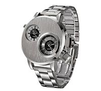 Orologio da polso da uomo sportivo analogico al quarzo in acciaio inossidabile Gw-6900, Argento, One Size