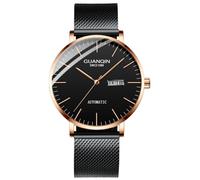 Orologio da polso da uomo, stile vintage, giapponese, automatico, automatico, meccanico, con zaffiro, calendario, settimanale, luminoso, impermeabile, in acciaio milanese o cinturino in vera pelle