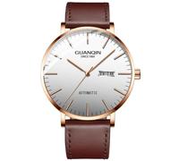 Orologio da polso da uomo, stile vintage, giapponese, automatico, automatico, meccanico, con zaffiro, calendario, settimanale, luminoso, impermeabile, in acciaio milanese o cinturino in vera pelle