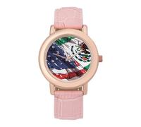 Orologio da polso digitale da donna con bandiera del Messico americano, orologio da polso casual da lavoro