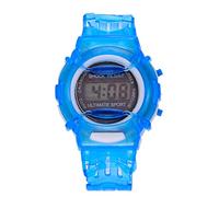Orologio da polso digitale per bambini, sportivo, per studenti, colore blu, per imparare a leggere l'ora, Blu, misura unica