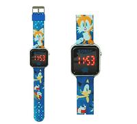 Orologio da polso digitale, schermo a led, cinturino in silicone, per bambini (Sonic)