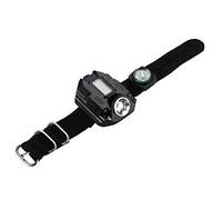 Orologio da polso LED con 4 modalità e torcia - Display LED ricaricabile USB portatile - Bracciale in nylon regolabile per sport, illuminazione all'aperto, passeggiata notturna, campeggio e