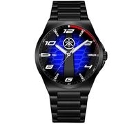 Orologio da Polso Nero in Acciaio Fan Art Yamaha Sport Heritage Stripe R1 R6