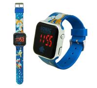 Orologio da polso per bambini con display LED, codice sonoro, camminata, sport, calendario, data, cinturino silicone, al quarzo, regalo