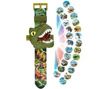 - Orologio da polso per bambini - Giocattolo con dinosauro per l'apprendimento precoce, orologio da lezione digitale, struttura antiurto, design con fibbia | Orologio a tema animale a tema animale per