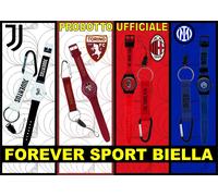 OROLOGIO da POLSO + PORTACHIAVI MOSCHETTONE JUVENTUS - MILAN - TORINO - INTER
