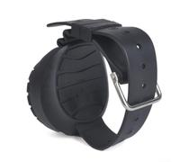 Orologio da polso professionale per puntatore magnetico Nord, forte navigazione notturna fluorescente, resistente all'acqua, per bussola, snorkeling, sport all'aria aperta, cinturino in acciaio nero e