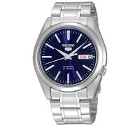 Orologio da polso Seiko 5 automatico da uomo quadrante blu in acciaio...