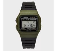 Orologio da polso unisex al quarzo originale Casio F-91WM-3A - verde militare...