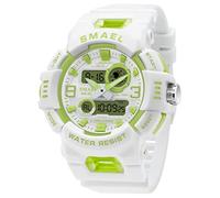 Orologio da polso unisex, analogico, digitale, sportivo, tattica militare, multifunzione, elettronico, grande, impermeabile, colore caramella, B verde., Sportivo o tattico