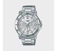 Orologio da polso uomo al quarzo CASIO MTP-VD300D-7E | Quadrante argento, cin...