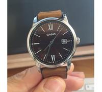 Orologio da polso uomo CASIO cinturino in pelle MTP-V002L-5B3 quarzo...