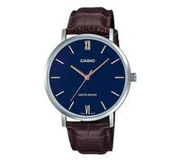 Orologio da polso uomo Casio con cinturino in pelle MTP-VT01L-2B - Elegante q...