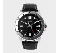 Orologio da polso uomo CASIO MTP-VD01L-1E | Quadrante nero, cinturino in pell...