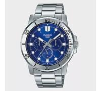 Orologio da polso uomo Casio MTP-VD300D-2E - Elegante quadrante blu con accia...