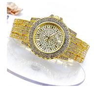 OROLOGIO DA POLSO ZCC DONNA ANALOGICO QUARZO ACCIAIO MODA BRILLANTINATO DORATO