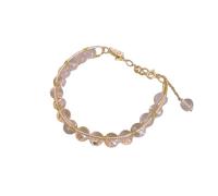 Orologio da ragazza in pelle naturale, temperamento unico, braccialetto di perle personalizzato, versatile, leggero e di alta qualità, realizzato a mano, sottile cinturino in pelle con chiusura