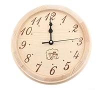 Orologio da sauna in legno per bagno turco, resistente al calore, resistente all'umidità, impermeabile, non si appanna, resistente alle alte temperature, testato per sauna, bagno, casa, palestra