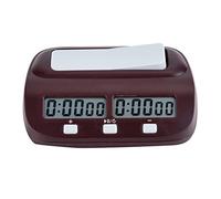 Orologio da scacchi digitale, timer da scacchi digitale timer portatile calcolo elettronico per giocatori da tavolo Go Game Gobang rosso brunastro