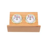 Orologio da scacchi meccanico a carica manuale retrò, in legno, senza batteria