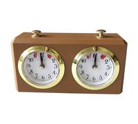 Orologio da scacchi, timer meccanico professionale per scacchi con pulsante di avvio cronometraggio, timer analogico portatile 6x4x2 per Board International