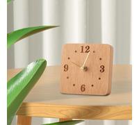 Orologio da scrivania in legno orologio da tavolo in legno su supporto per