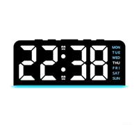Orologio da scrivania intelligente con display della temperatura, perfetto per organizzare gli orari familiari e le abitudini quotidiane (B-blu)