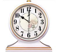 Orologio da scrivania per Decorazioni da Tavolo, mensola del Camino, Cassetta retrò a Batteria per Soggiorno per Soggiorno Decorazione del Desktop per Ufficio Silenzioso Orologio da Tavolo Silenzioso