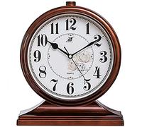 Orologio da scrivania per decorazioni da tavolo, mensola del camino, cassetta retrò a batteria per soggiorno per soggiorno decorazione del desktop per ufficio silenzioso orologio da tavolo silenzioso