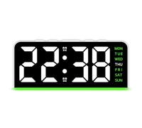 Orologio da scrivania per famiglie con luce delicata per organizzare il tempo e incoraggiare le buone abitudini (W-verde)